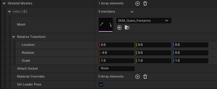 Skeletal Mesh Cosmetic
