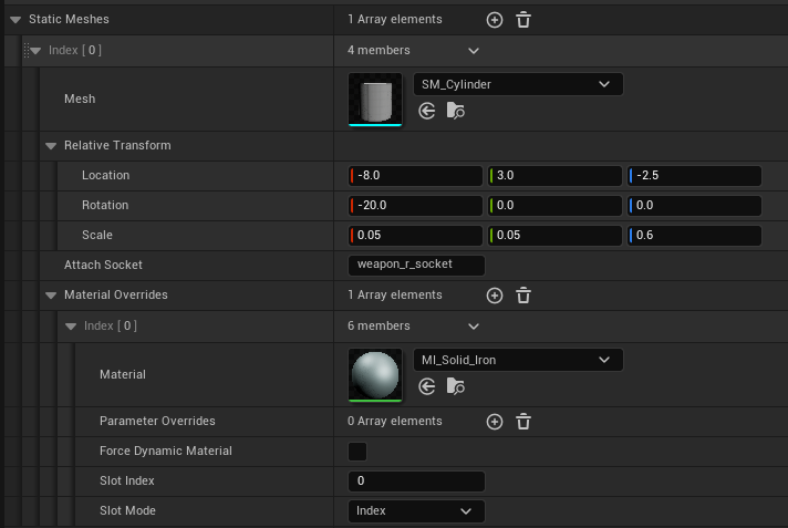 Static Mesh Cosmetic